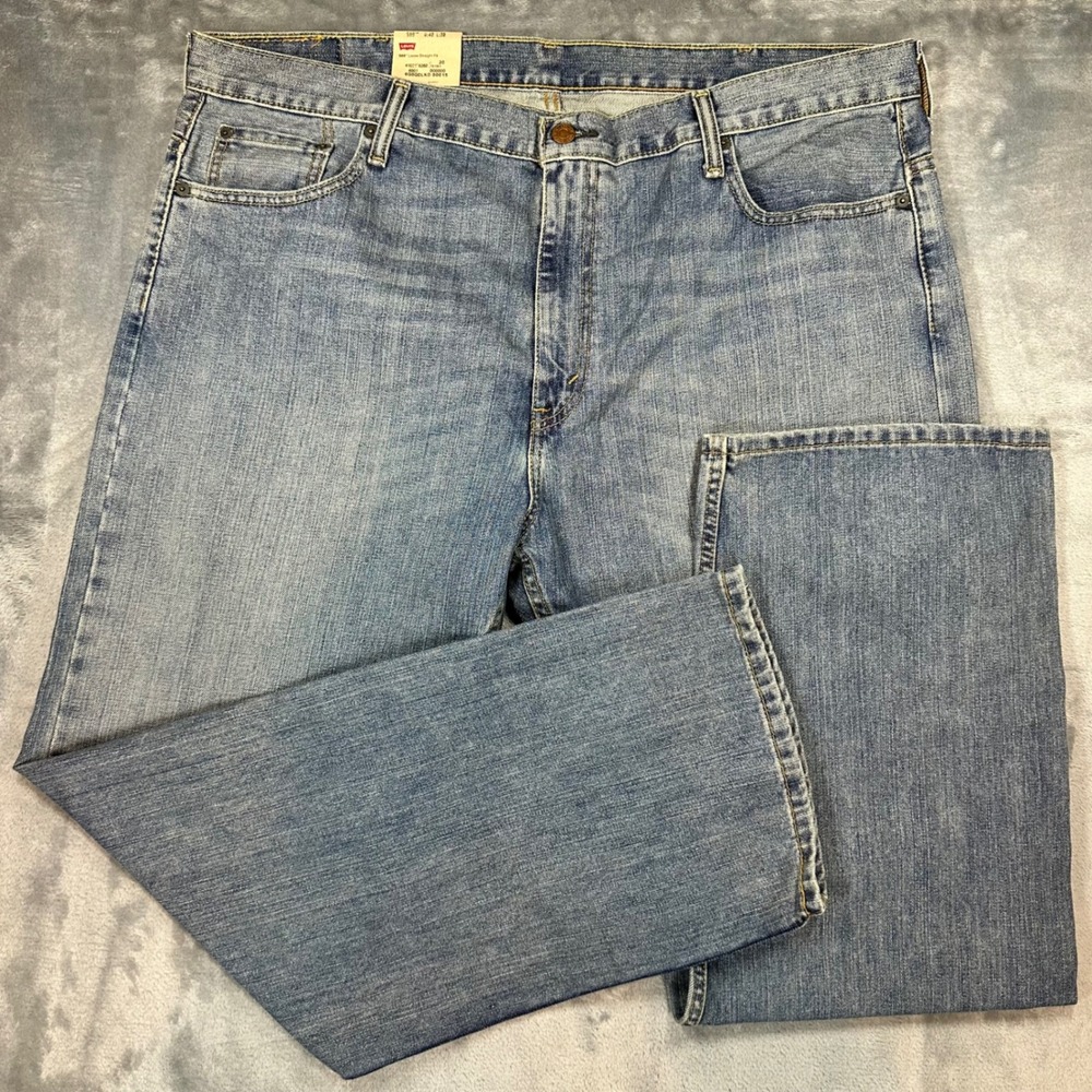 Levis 569 Loose Straight Fit Jeans Mens 40x30 Medium Wash Denim NWT
